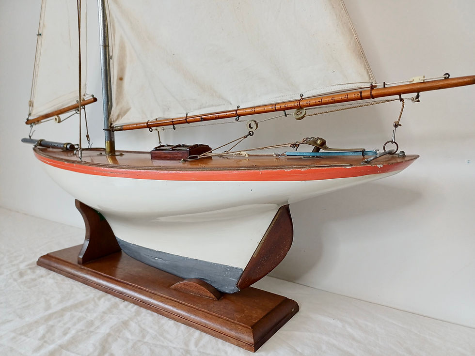 Thumbnail: Alexander pond yacht antiques vintage sailing boat Preston