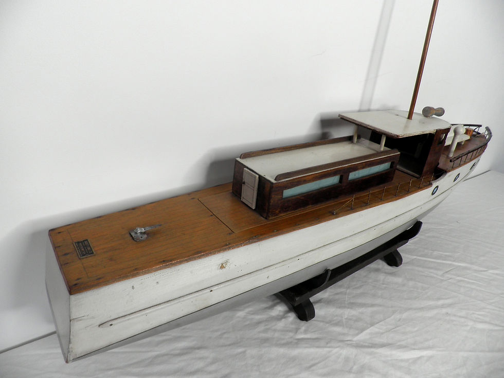 Thumbnail: Bassett Lowke cabin cruiser pond yacht