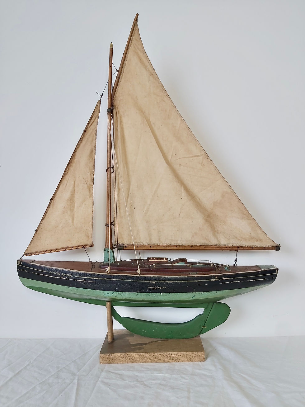 Thumbnail: decorative vintage pond yacht antiques