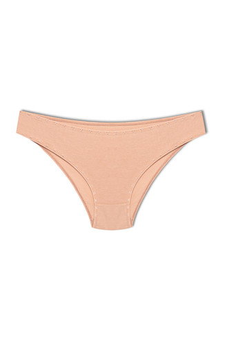Pamuklu, kalpli lastik kadın slip külot
