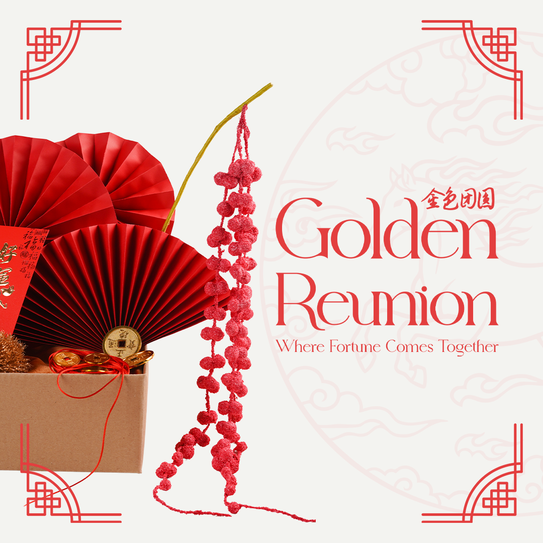 Paket Props - Golden Reunion Foto Produk Tema Imlek