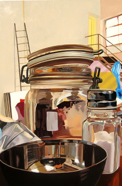 My Studio Through a Jar