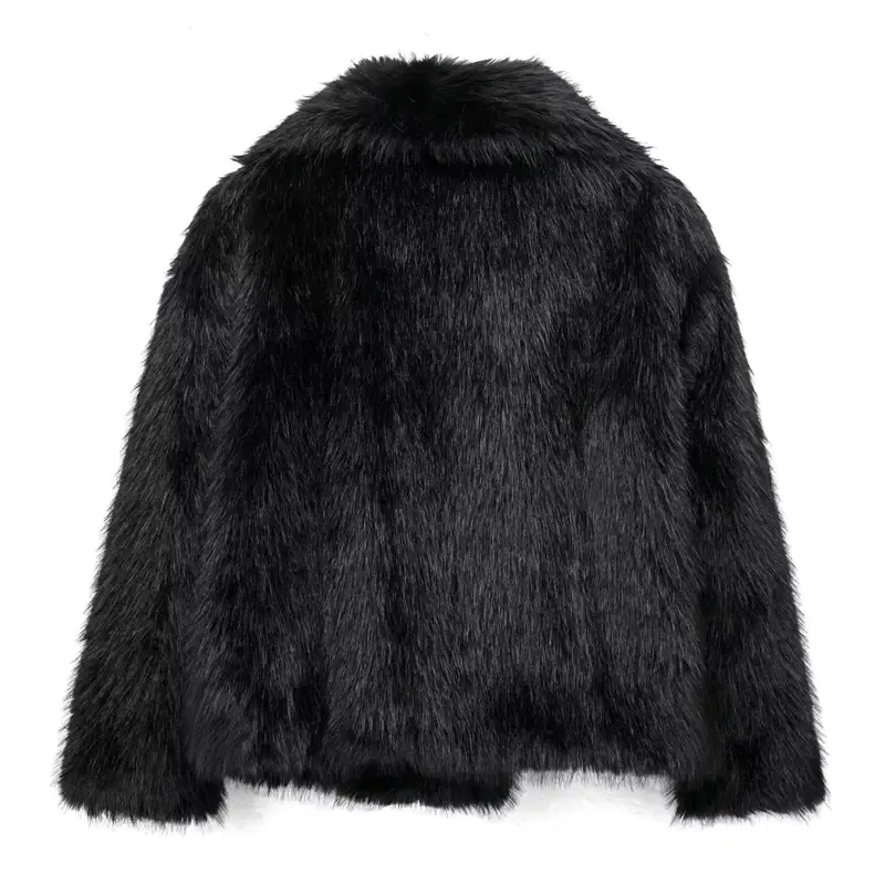 Thumbnail: MUJER Faux Fur Coat Plush Fluffy Women's Jacket 2025 Woman Autumn Winter New in 