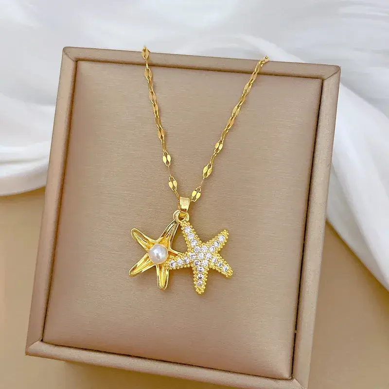 Thumbnail: Fashionable and Luxurious Peach Heart Pearl Oyster Necklace, Personalized and Ve