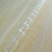 glue thread zig zag hand gluer veneer splicing