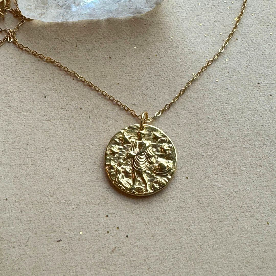 Stjernetegn Halskjede Vannmannen | Zodiac Bohème Gullbelagt Sølv
