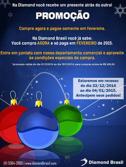 Promoção de fim de ano.