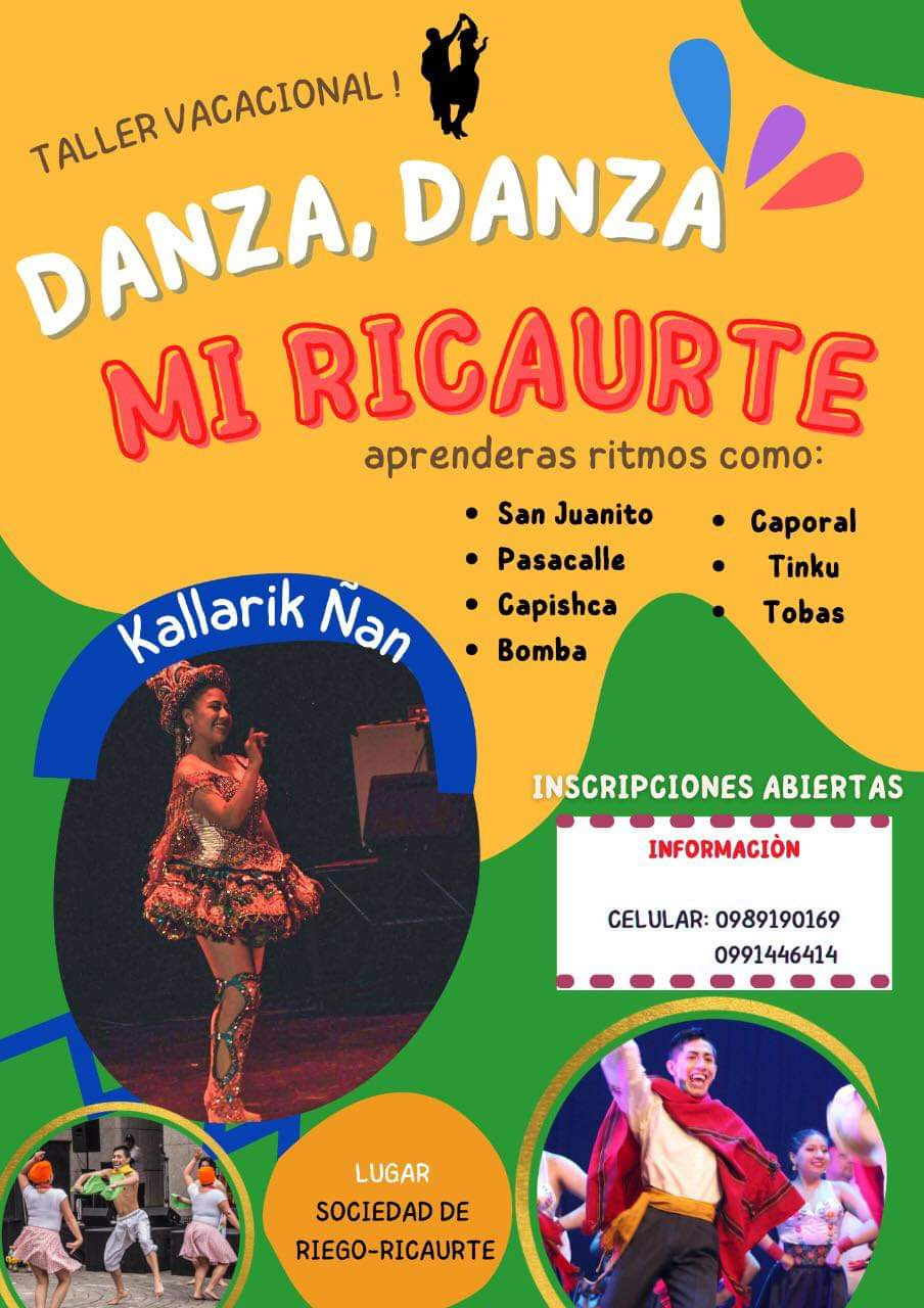 Taller vacacional "Danza, danza mi Ricaurte" 2022