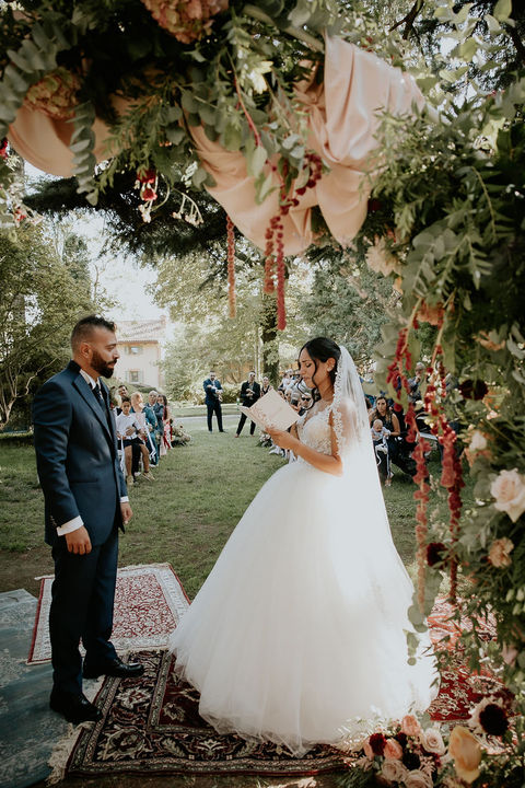 Northern Italy wedding ceremony