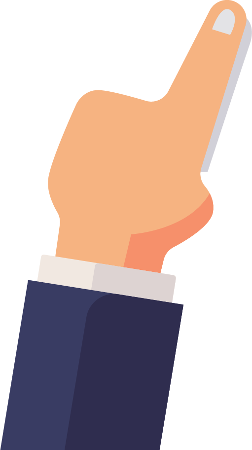 finger pointing