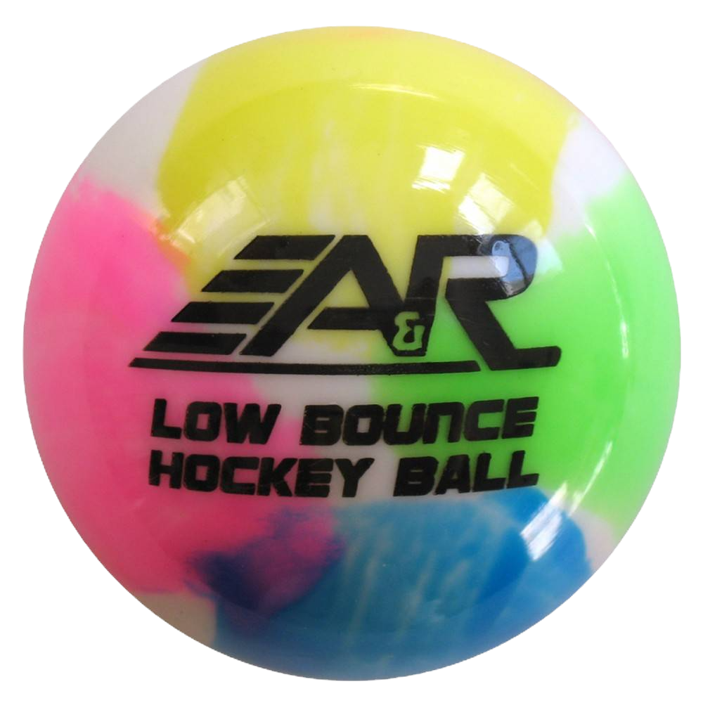 A&R Street Roller Hockey Tie-Dye Low Bounce Hockey Ball