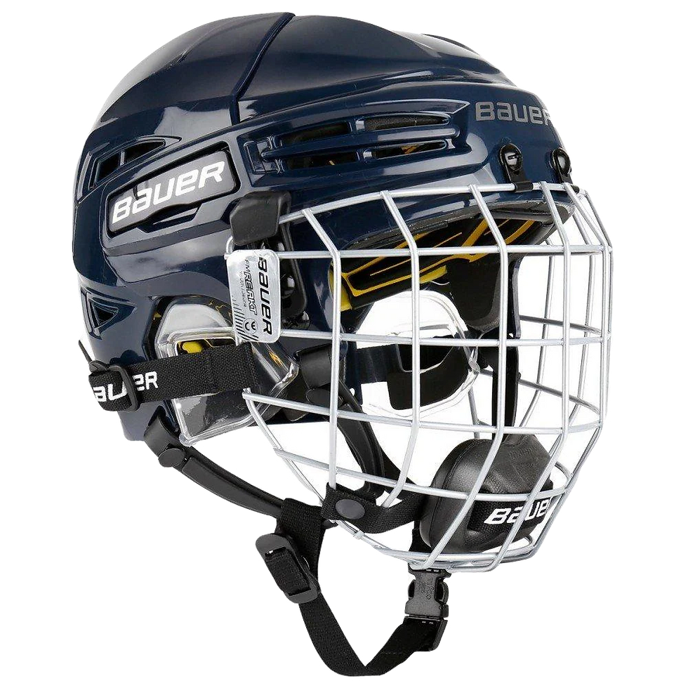 Thumbnail: Bauer Re-Akt 100 Youth Hockey Helmet Combo navy