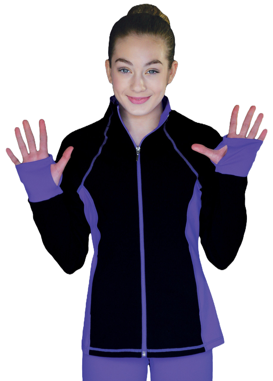 Thumbnail: Chloe Noel JS792 Color Contrast Elite Figure Skating Jacket