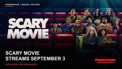 The Scary Movie cast seated together in a movie theater