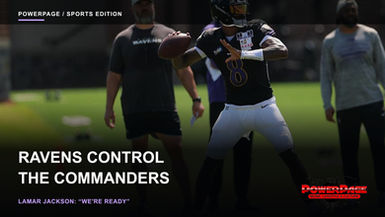 Baltimore Ravens quarterback Lamar Jackson sets to throw during an outdoor training-camp practice