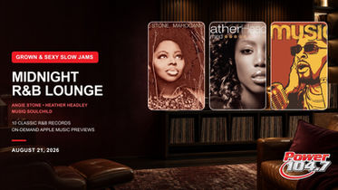 Grown and Sexy Slow Jams August 21, 2026 cover featuring Angie Stone, Heather Headley, and Musiq Soulchild.