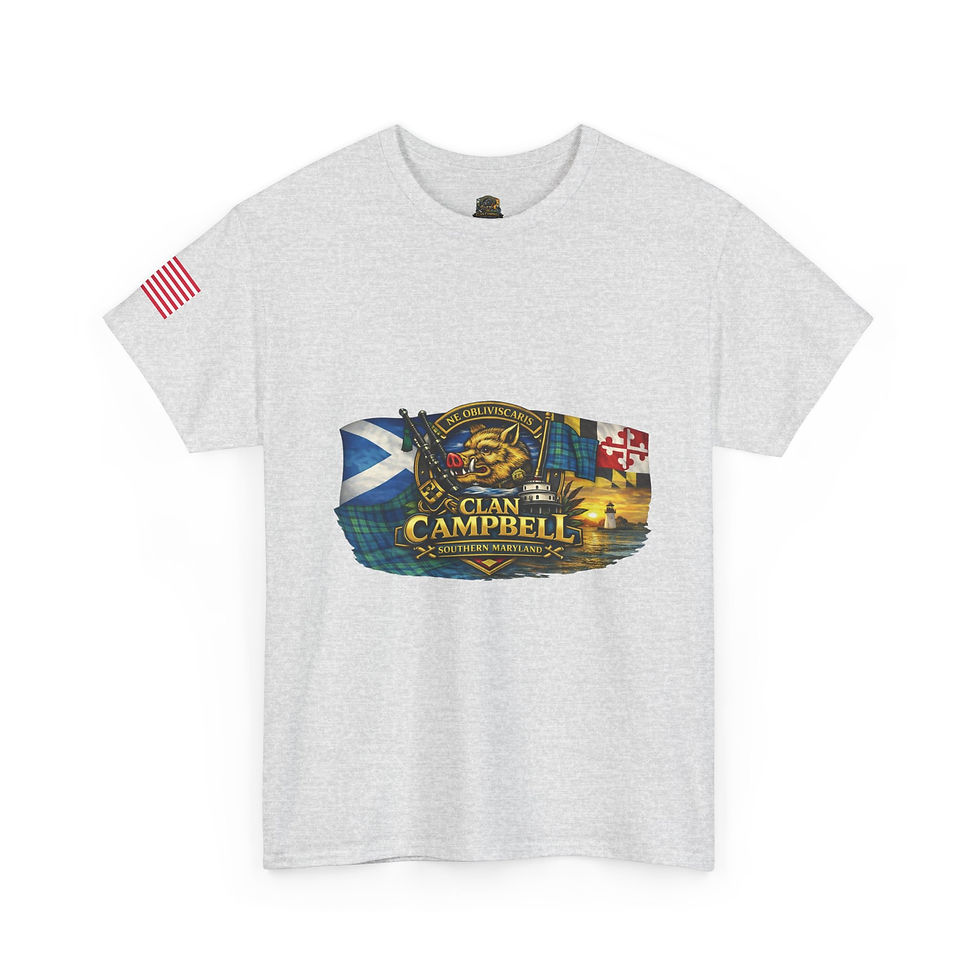 Thumbnail: Clan Campbell SOMD Heritage T-Shirt with our tagline 