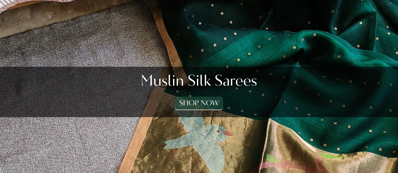 Handloom Muslin Silk Paithani Pallu Saree