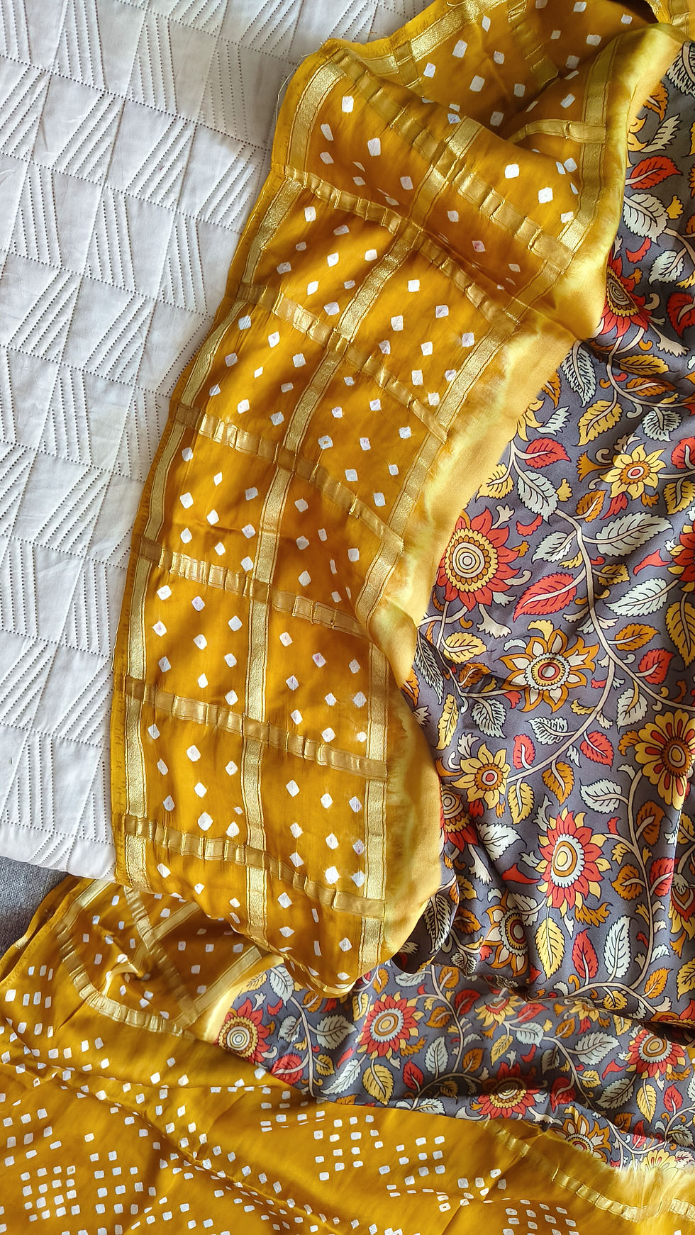 Premium Handmade Bandhani Modal Silk Gharchola Saree