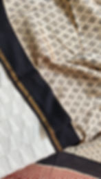 Lightweight Chanderi cotton silk saree with traditional handblock print, perfect for daily office wear