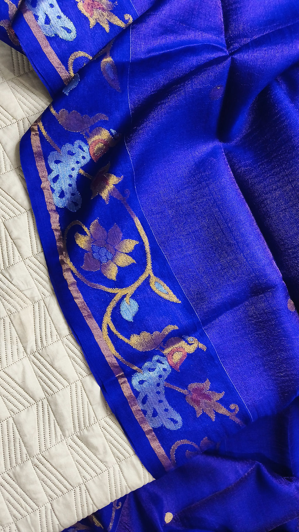 Tussar Silk Jamdani Saree for weddings