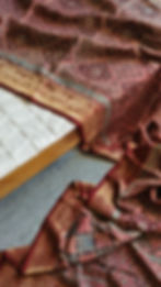 Ajrakh Dola Silk Sarees