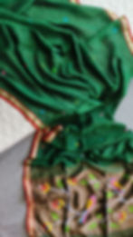 Handllom Premium Linen Paithani Pallu Saree