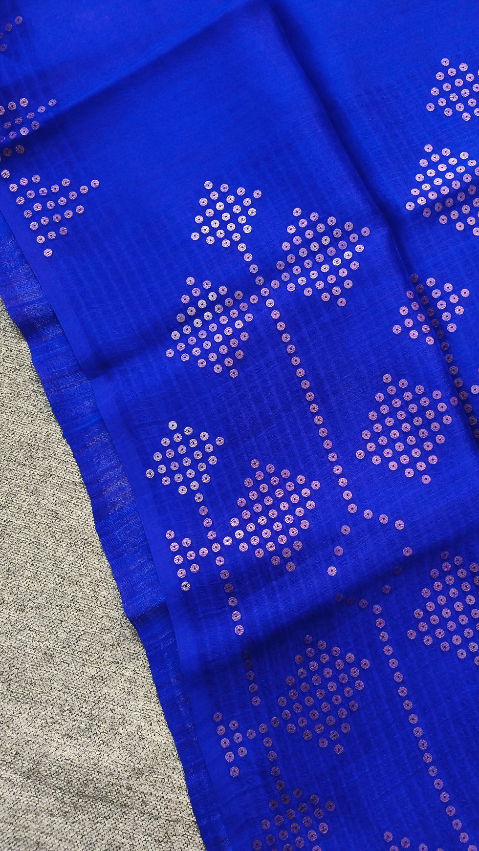 Thumbnail: Pure Muslin Silk Sequins Saree for Party Wear