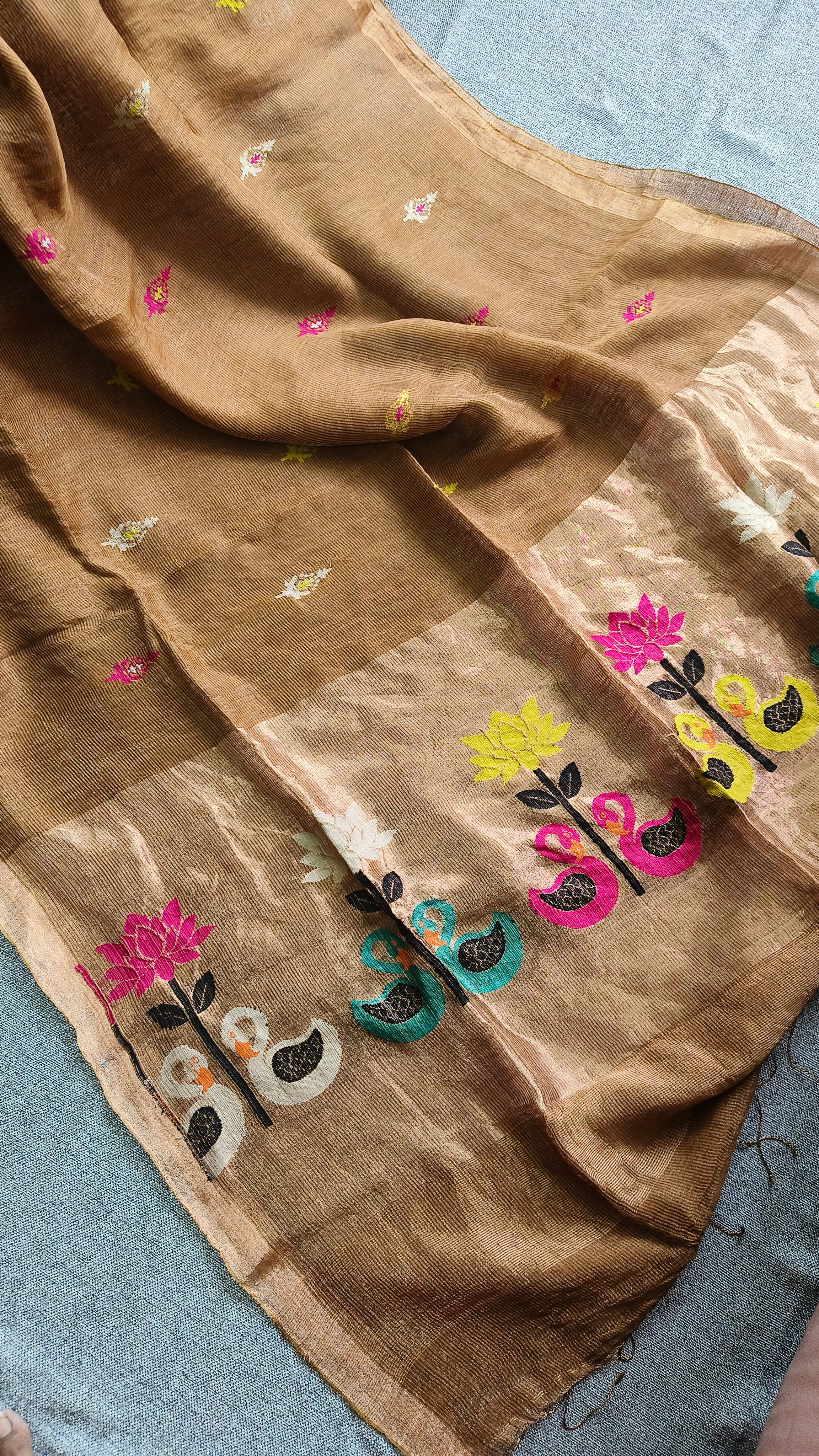 Tissue Silk Linen Saree