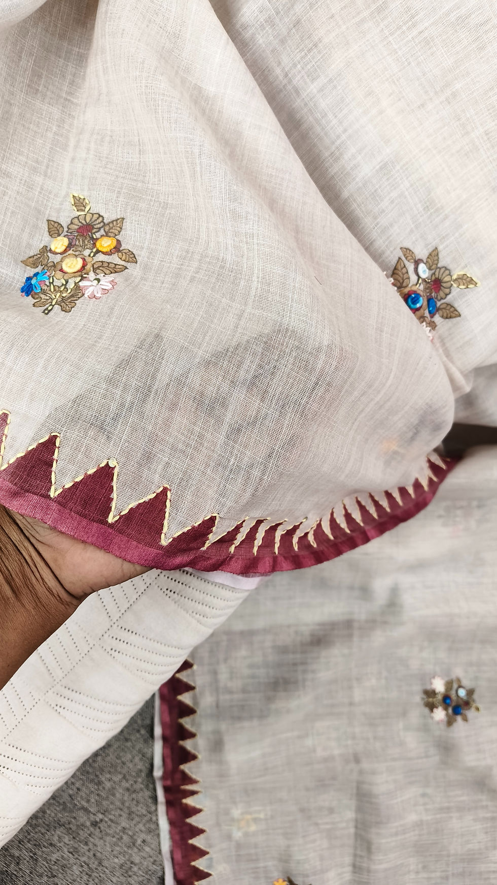 Thumbnail: Lightweight breathable cotton linen fabric texture