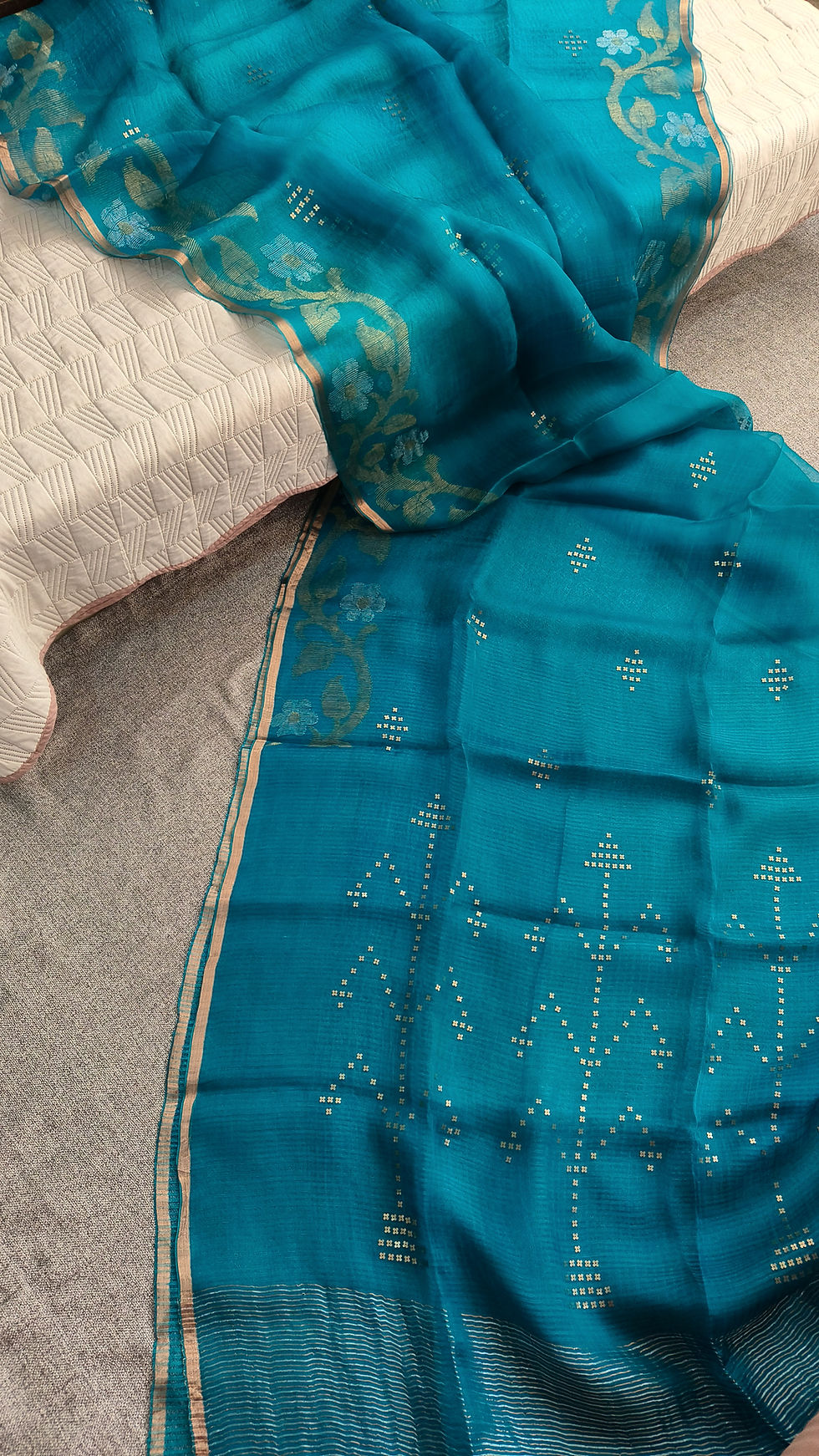 Thumbnail: Muslin Silk Jamdani Saree