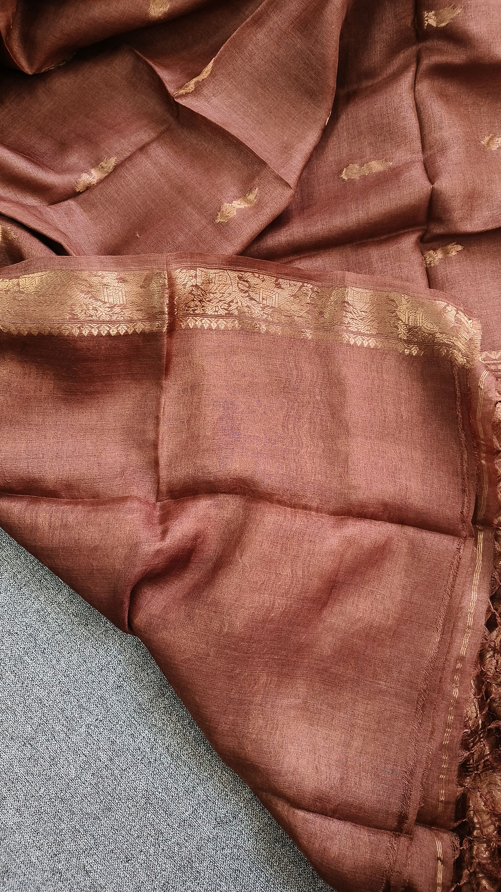 Thumbnail: Blouse Design of tussar silk saree