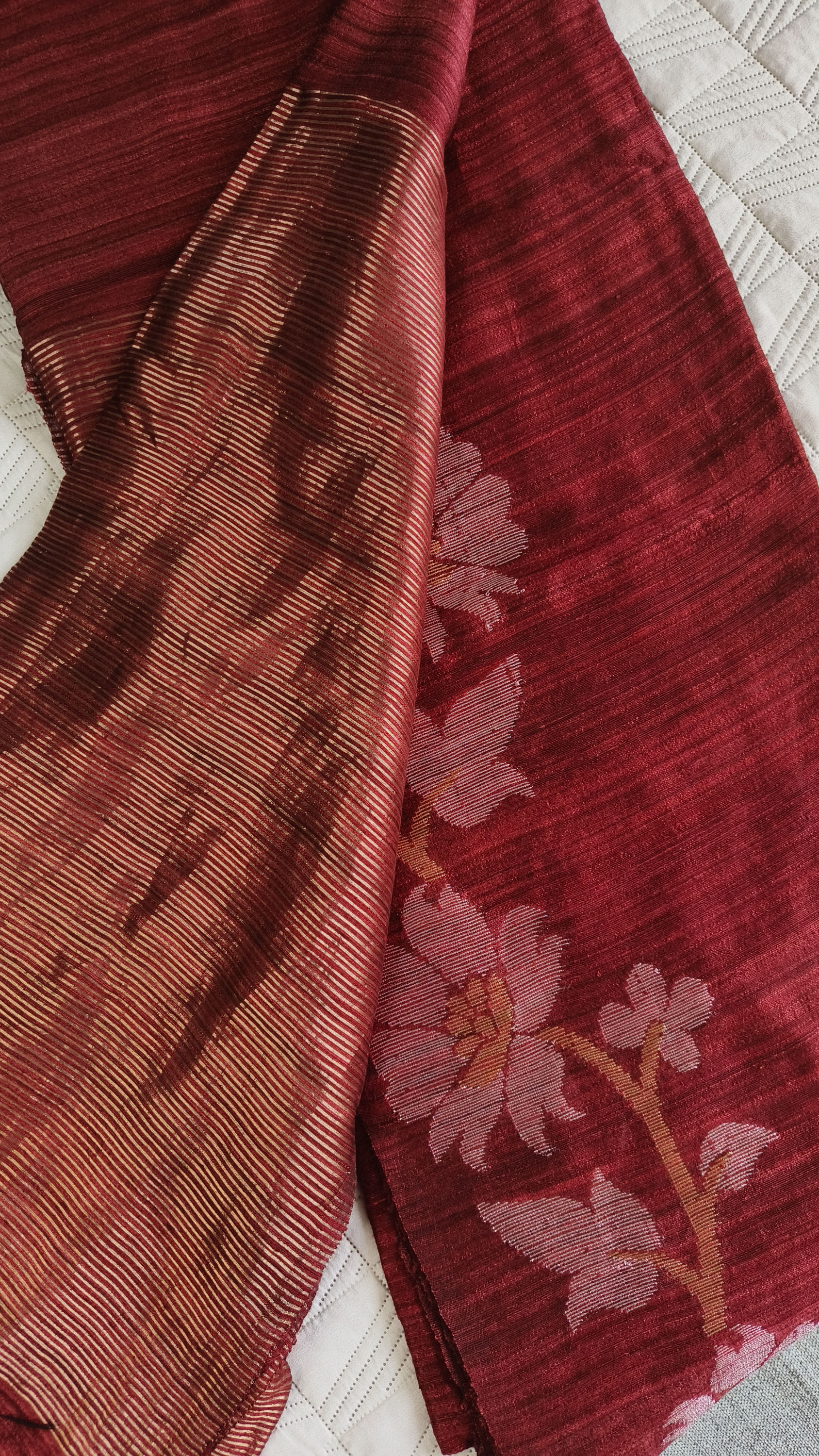 matka jamdani saree