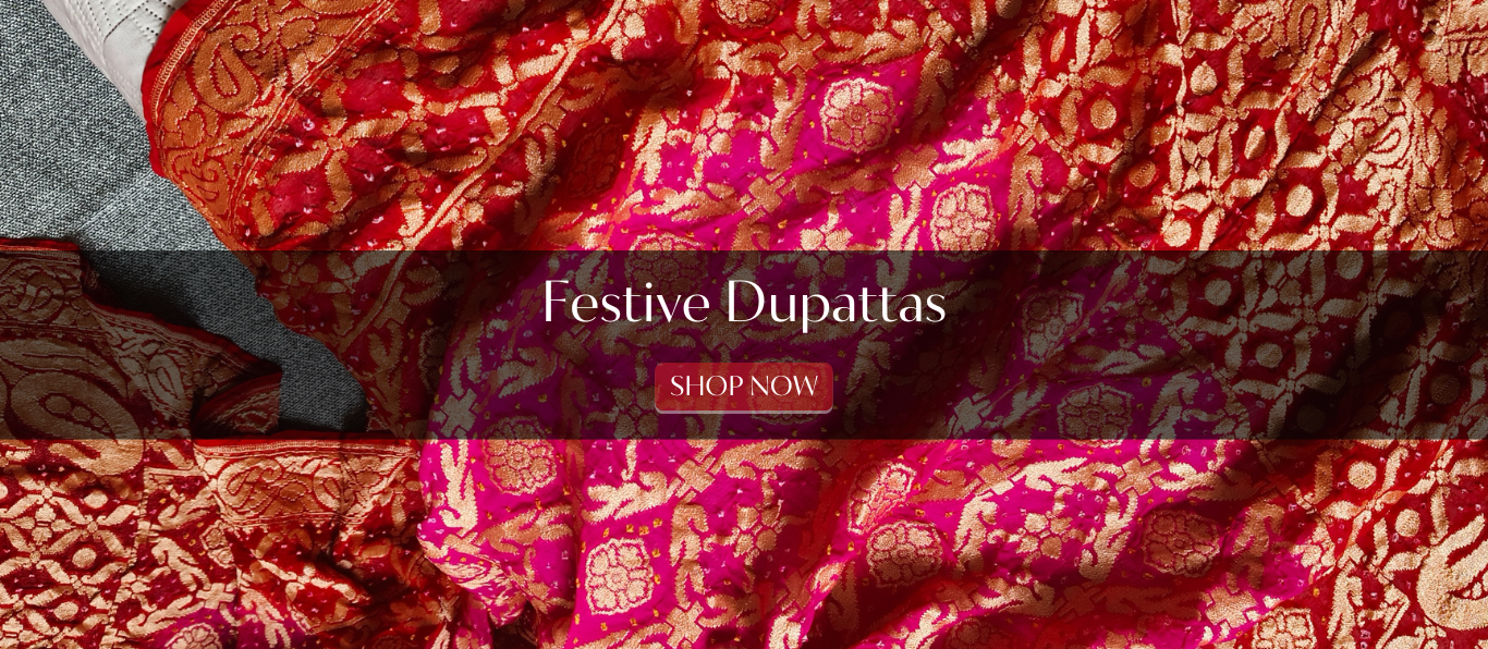 handcrafted dupattas for festive season and navratri