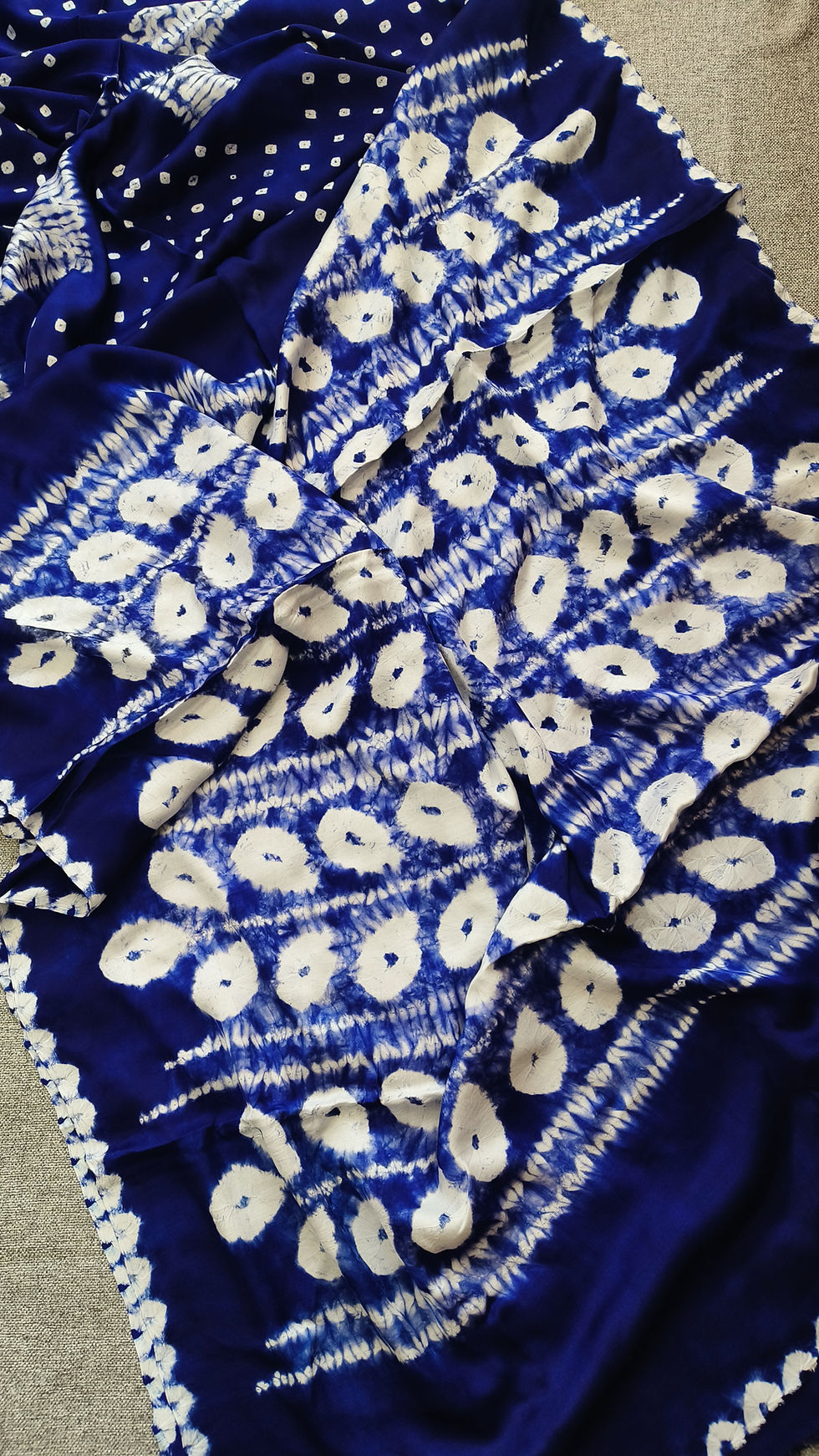 Thumbnail: Shibori Saree Pallu
