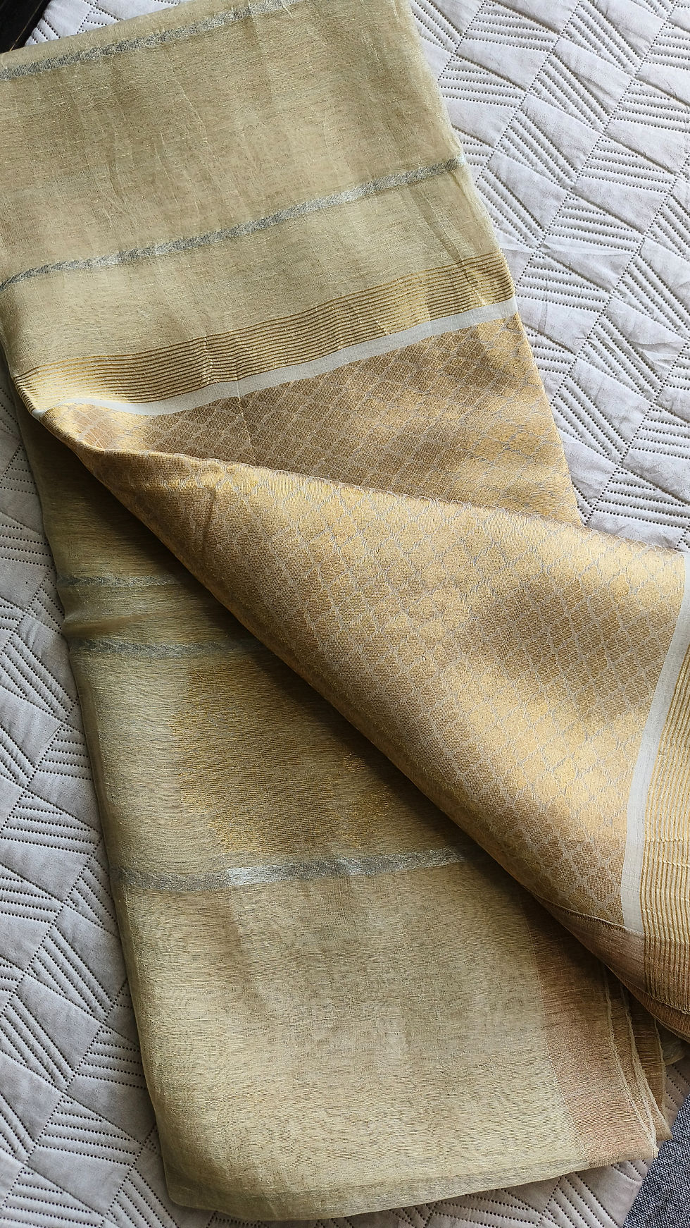 silk linen saree