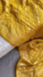 Ywllow Handmade Bandhej Banarasi Silk Saree