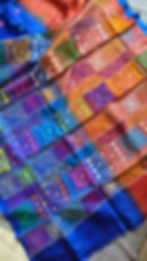 Rich Lambani embroidered border and pallu on Pure Gachi Tussar Silk Saree