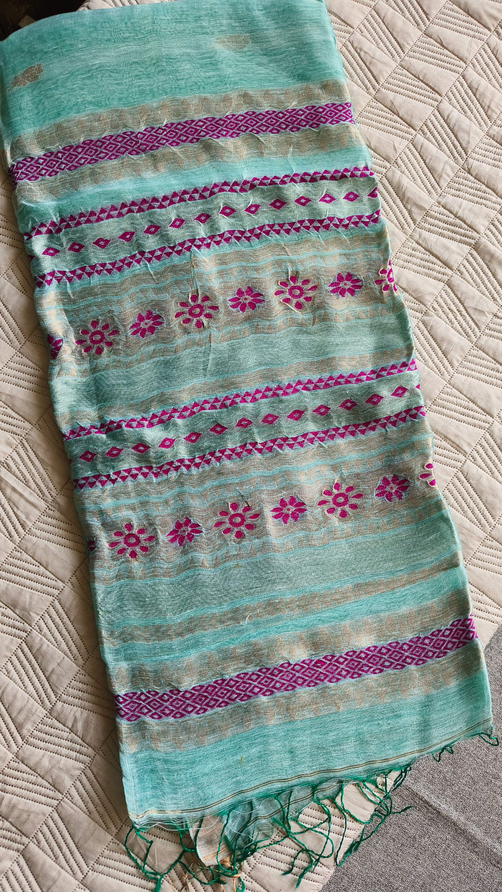 Silk Linen Saree