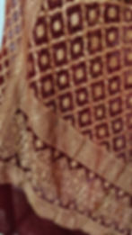 Banarasi zari weaving on pure georgette Bandhej dupatta