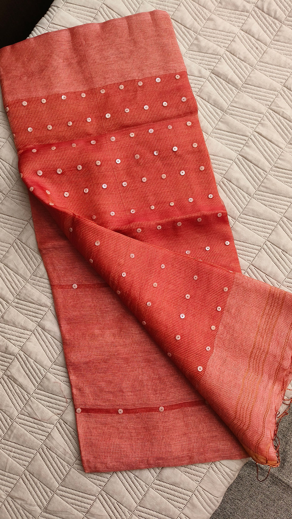 Tissue Silk Linen Handloom Saree