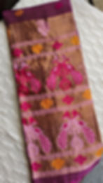 Paithani Pallu Silk Linen Saree