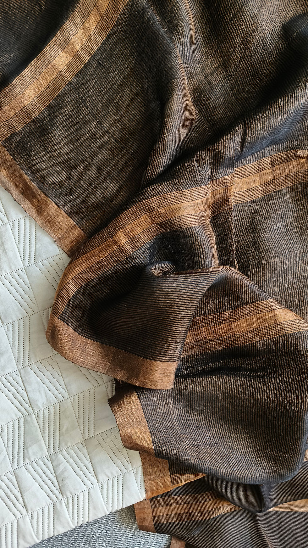 Handloom Tissue Silk Linen Party Wear Saree