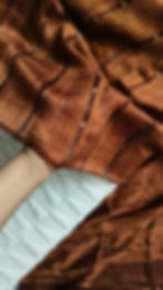 Pure Matka Silk Saree with Handwoven Muslin Silk Jamdani Pallu- Brown