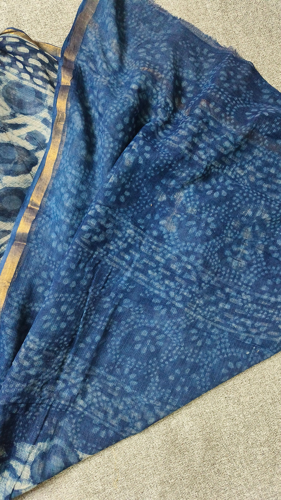 Thumbnail: Lightweight breathable Kota Doria saree fabric