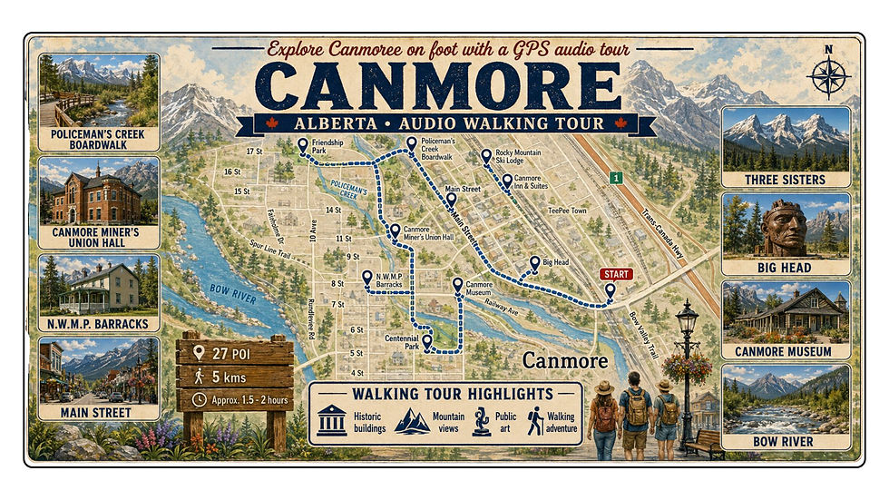 Canmore audio walking tour