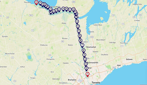 Audio driving tour toronto collingwood