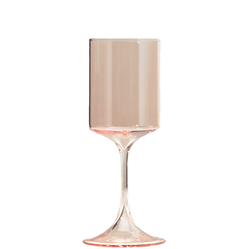 mid century modern wine glass pink rental luxury stemware wedding event