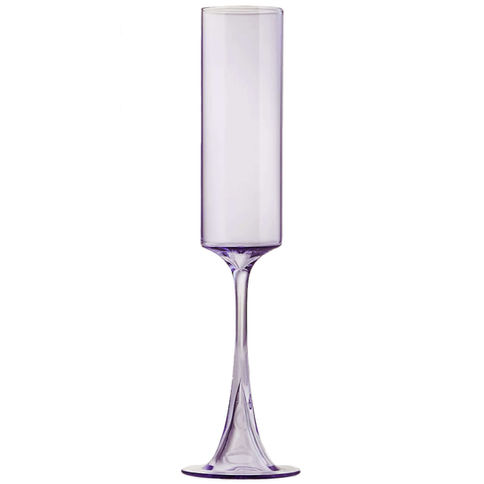 mid century modern champagne flute lilac rental luxury stemware wedding event