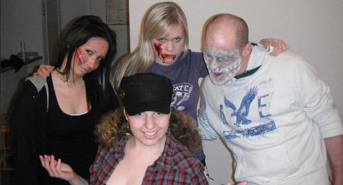 On Set of "Lay Me to Rest"